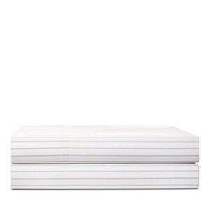 Ralph Lauren Prescott Stripe King Flat Sheet Vintage Silver